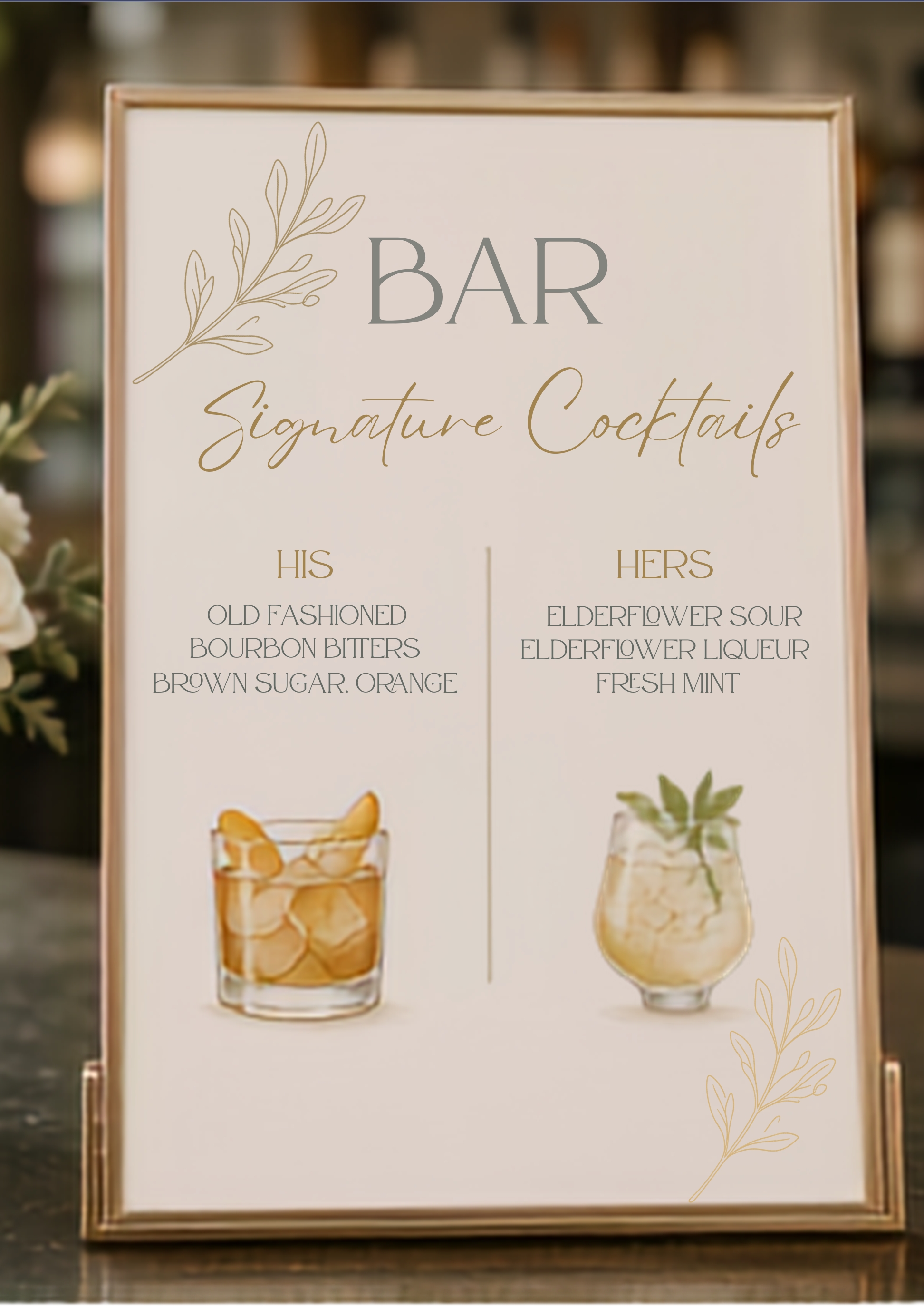 Elegant wedding stationery details
