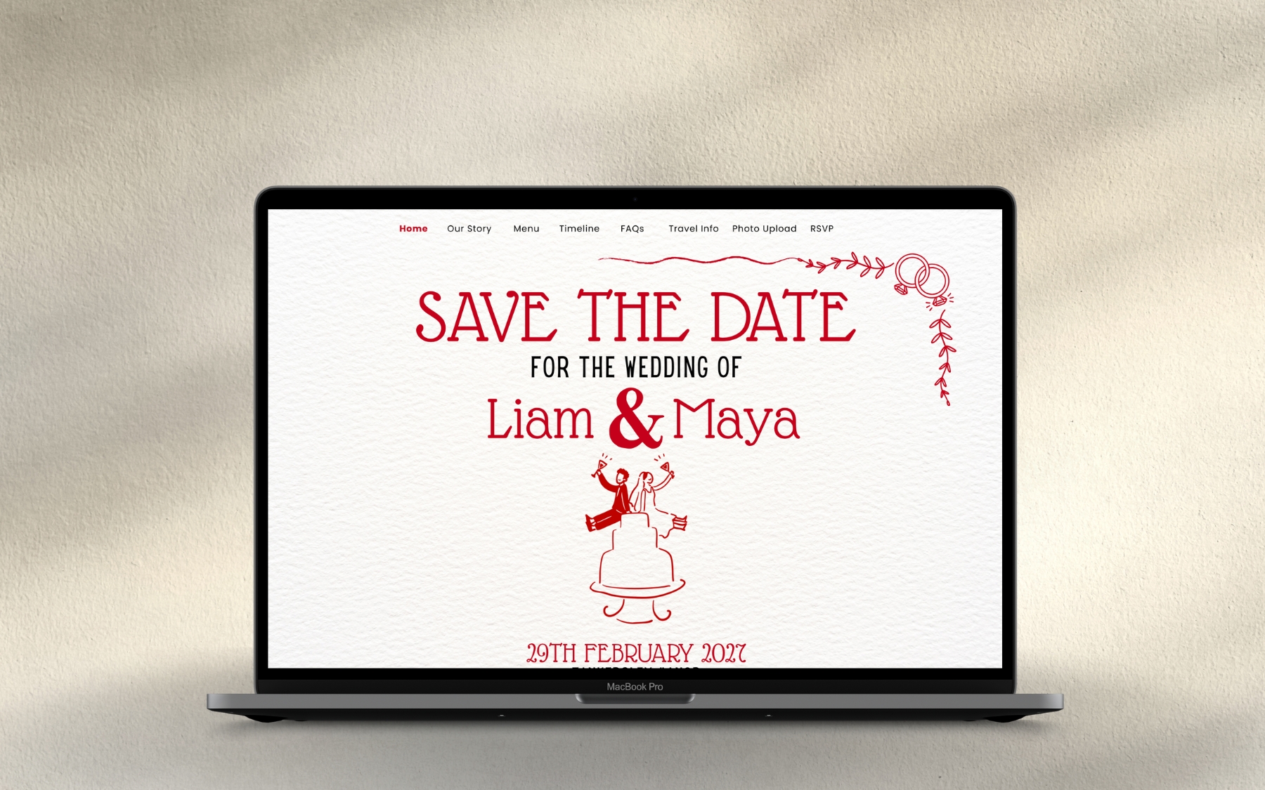 Full wedding website